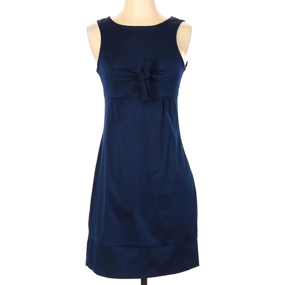 Devotion Solid Navy Blue Casual Dress - image 1